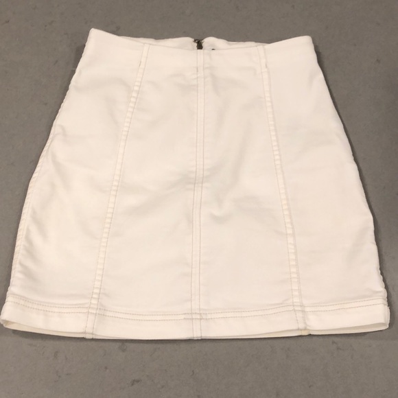 Free People Dresses & Skirts - Free People Modern Femme Denim Mini in stark white